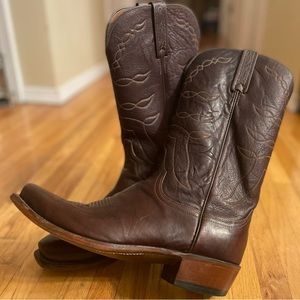 Lucchese Rustler Calfskin Boots, 10, Great condition.